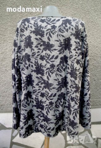 3XL+  Нова  блуза в светло и тъмно сиво , снимка 4 - Блузи с дълъг ръкав и пуловери - 42980230