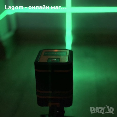 Лазерен нивелир с кръстосан лазер Bigstren, самонивелиращ се, зелен, 15x14x10cm, снимка 5 - Други инструменти - 52562560