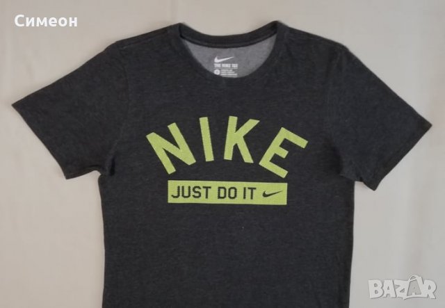 Nike DRI-FIT Just Do It оригинална тениска S Найк памук спорт фланелка, снимка 2 - Спортни дрехи, екипи - 33606107