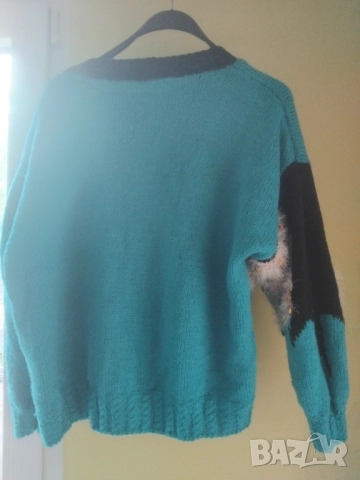 Дамски АРТ пуловер, снимка 4 - Блузи с дълъг ръкав и пуловери - 51609965