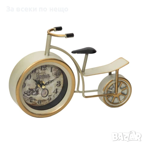 Настолен метален часовник Велосипед, 24*5*16см Код P1046, снимка 2 - Други - 51389938