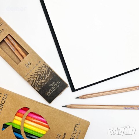 Скицник със спираловидна подвързия Blue Acorn A3 - 42x29,7 см - 70 страници (150 г/кв. м), снимка 5 - Други - 43740998