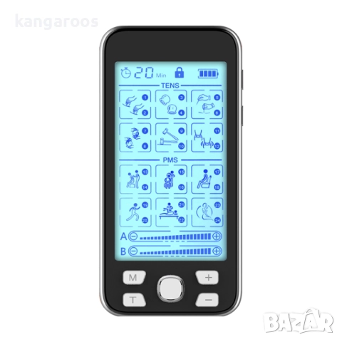 Електростимулатор AresPro, 4-канален, 8 електрода, 24 програми, 20 нива на интензитет, снимка 5 - Медицинска апаратура - 52329010