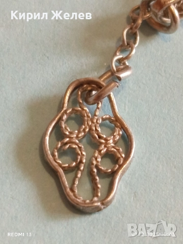 Елегантна сребърна обеца ажурен дизайн много красива 43714, снимка 3 - Обеци - 52604336