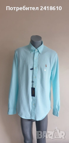 POLO Ralph Lauren Knit Oxford Pique Cotton Mens Size M  НОВО !ОРИГИНАЛ! Мъжка Риза!, снимка 12 - Ризи - 53444689