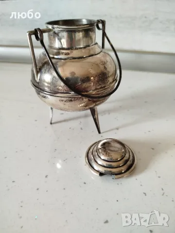 Сребърно Съдче За Вода Сребро 0,925 Вместимост на Течността 250 Милилитра , снимка 5 - Други ценни предмети - 49246001