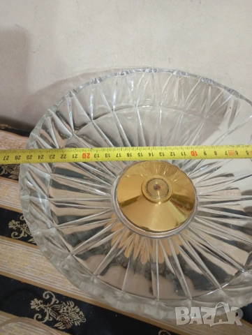 Кристална купа,фруктиера, снимка 3 - Други ценни предмети - 17855610