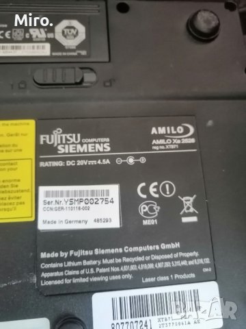 Fujitsu-Siemens Amilo Xa2528 (Amilo X Series. , снимка 7 - Части за лаптопи - 43880619