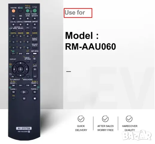 дистанционно RM-AAU060 аудиосистема SONY, снимка 2 - Аудиосистеми - 48411476