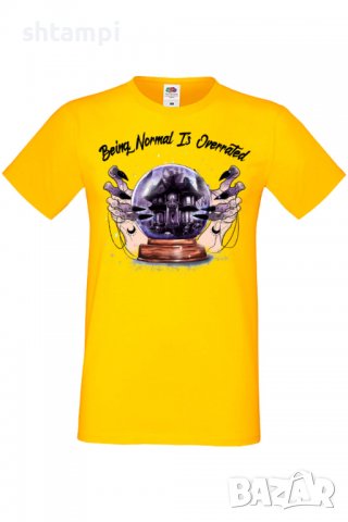 Мъжка тениска Being Normal Is Overrated,Halloween,Хелоуин,Празник,Забавление,Изненада,Обичаи,, снимка 10 - Тениски - 38132636
