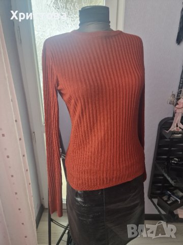 Блуза рипс в керемиден цвят - 9,00лв., снимка 5 - Блузи с дълъг ръкав и пуловери - 44105792
