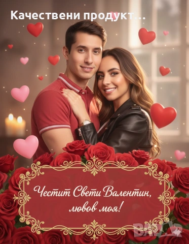 Персонализирана картичка за Свети Валентин , снимка 5 - Други - 53142530