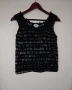 Нов дамски черен мрежест потник S M размер, снимка 1