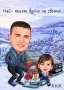 Коледни карикатури/ шарж по снимка, снимка 3