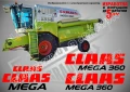 CLAAS Mega 360  стикери надписи, снимка 1