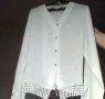 Дамска риза ,бяла коприна , снимка 7