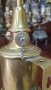 Антикварна френска месингова газена лампа PIGEON, снимка 7