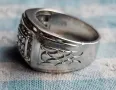 Масивен сребърен пръстен , снимка 8