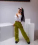 Зелени дамски панталони, снимка 3