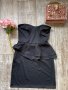 Страхотна пеплум черна еластична официална вечерна къса коктейлна рокля , снимка 12