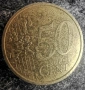 Рядка монета от 50 цента 2002 с буквата F , снимка 2