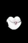 Outlet Sale Сребърен елемент стопер Пандора сърце,основа pink heart/нов