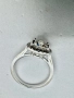 Сребърен пръстен с мойсанит (Диамант) 2 карата, снимка 7
