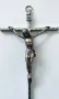 Метален кръст Разпятие Христово Италия, снимка 3