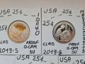 USA 🇺🇸 SET 5 COINS. 25 CENTS 2019-S PROOF CLAD DCAM , снимка 3