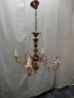 Старинен месингов полилеи, снимка 2