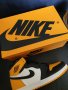 Nike Air Jordan 1 High Yellow Toe Taxi Жълти Кецове Обувки Нови Оригинални Размер 43 Номер Найк, снимка 9
