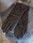 Кафяви дамски кожени ръкавици L, снимка 1 - Ръкавици - 43799951