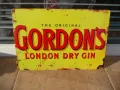 Метална табела Gordon's London dry gin джин тоник бар рок клуб реклама, снимка 1