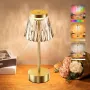 Beehero Настолна нощна лампа акумулаторна кристална с 5 RGB цвята, снимка 1