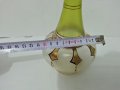 антикварна гарафа цветно стъкло, снимка 8