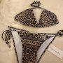 Бански бикини Диор*С/М*DIOR LEOPARD PRINT SWIM, снимка 1 - Бански костюми - 37282700