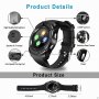 3000051185 Смарт часовник AMIO Smart watch V8 с bluetooth, камера и SIM карта черен, снимка 6