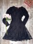 Черна елегантна дантелена парти рокля , снимка 11
