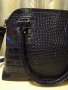 Нова дамска чанта - тъмно лилаво към черно, снимка 2