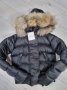 Дамско яке с лисица Moncler код 149, снимка 1 - Якета - 35653716