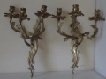 Комлект големи изящни свещници от Виена, снимка 2