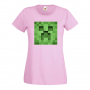 Дамска тениска Creeper Face 3 майнкрафт Minecraft,Игра,Забавление,подарък,Изненада,Рожден Ден., снимка 13