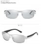 UV400 100% Защита Слънчеви Поляризирани Фотохроматични Очила със Солидна Метална Рамка, снимка 8