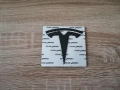 задно лого Tesla Model Y карбон, снимка 1
