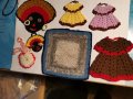 интересни плетени апликации за детски рокличли. 