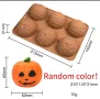 6 полу топка топки тиква Хелоуин Halloween силиконов молд форма фондан шоколад бонбони гипс декор, снимка 5