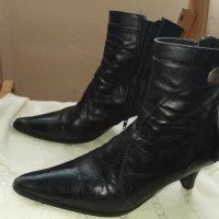 Дамски елегантни обувки на висок ток от естествена кожа 36 номер, снимка 3 - Дамски боти - 37894866