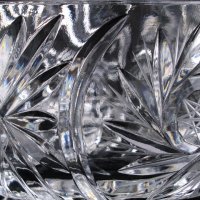 Фруктиера на крачета чешки кристал Бохемия, снимка 7 - Прибори за хранене, готвене и сервиране - 36925823