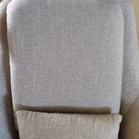 Кресло мека мебел светло бежов цвят Ademis внос от Германия, снимка 2 - Дивани и мека мебел - 38447152