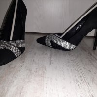 Нови черни официални обувки, снимка 4 - Дамски обувки на ток - 43654014
